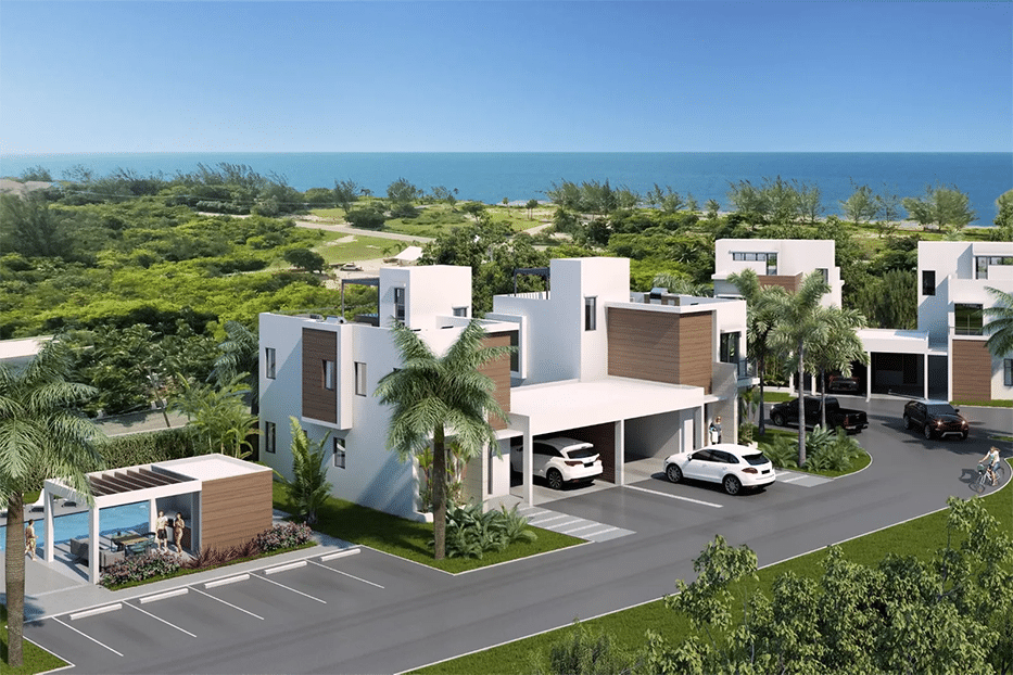 Architectural rendering of Blue Palms development in Grand Cayman, Cayman Islands