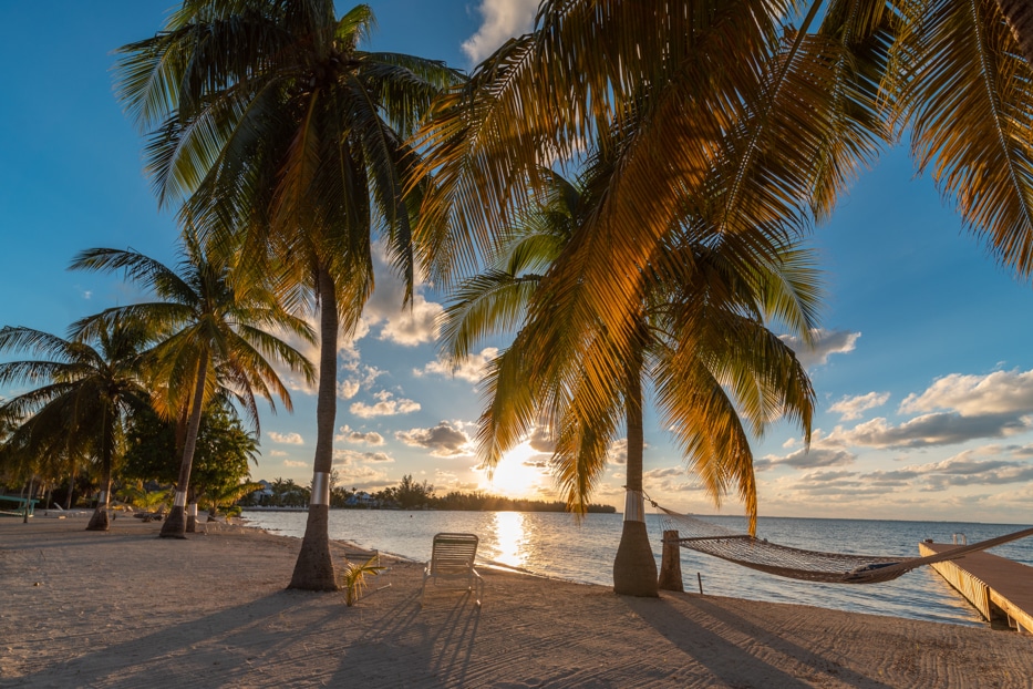 Tropical beach in the Cayman Islands