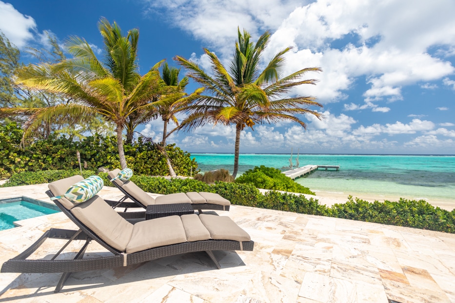 Pool deck views from Stepping Stone in Grand Cayman