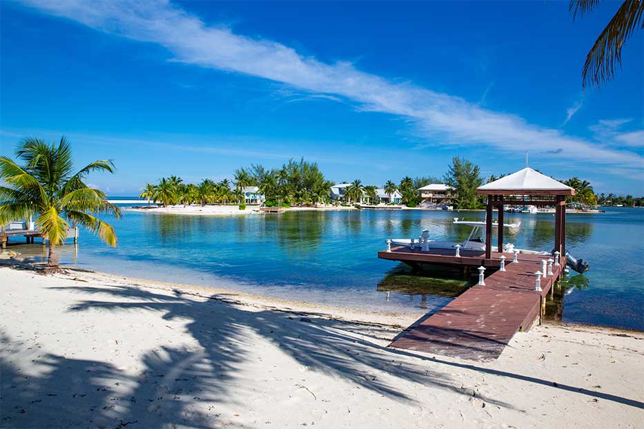 Cayman Beach with dock