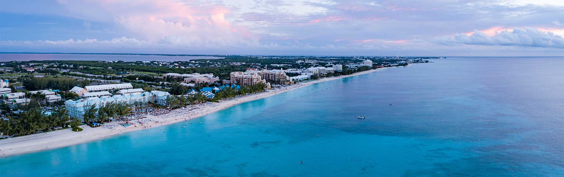Grand Cayman aerial view of real estate