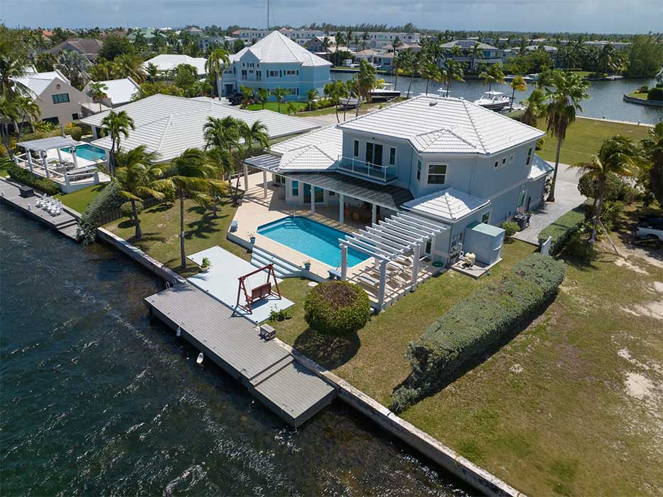 Luxury canal front home on Nelson Quay in the Cayman Islands