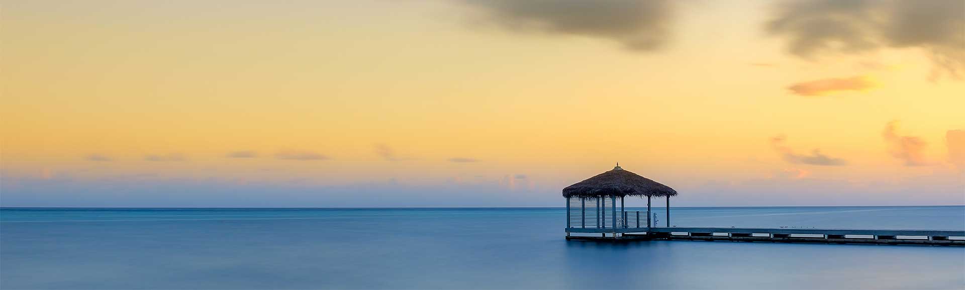 South Sound dock in the Cayman Islands