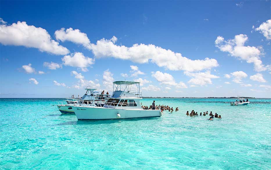 Stingray City in the Cayman Islands