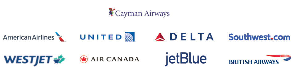 Flight partners that travel to the Cayman Islands